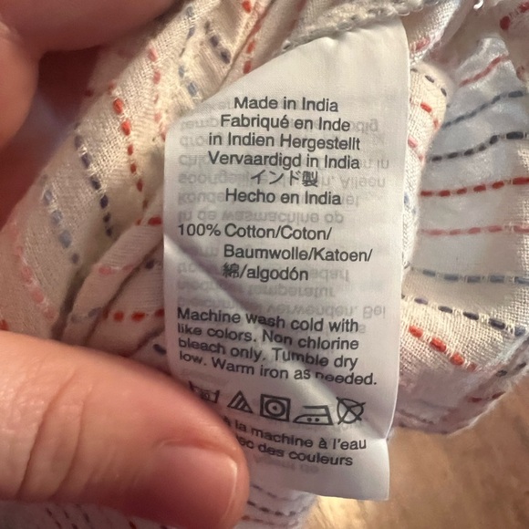 Madewell Embroidered Striped Button Down - Picture 4 of 5